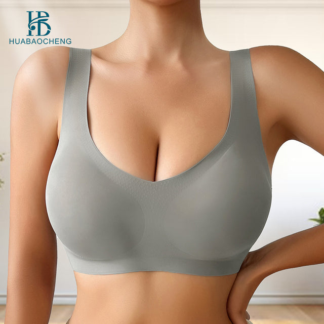 Chic Deep V Seamless Wireless Push-Up Bra