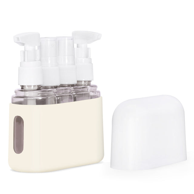 4-in-1 Leakproof Travel Pump Bottle Set