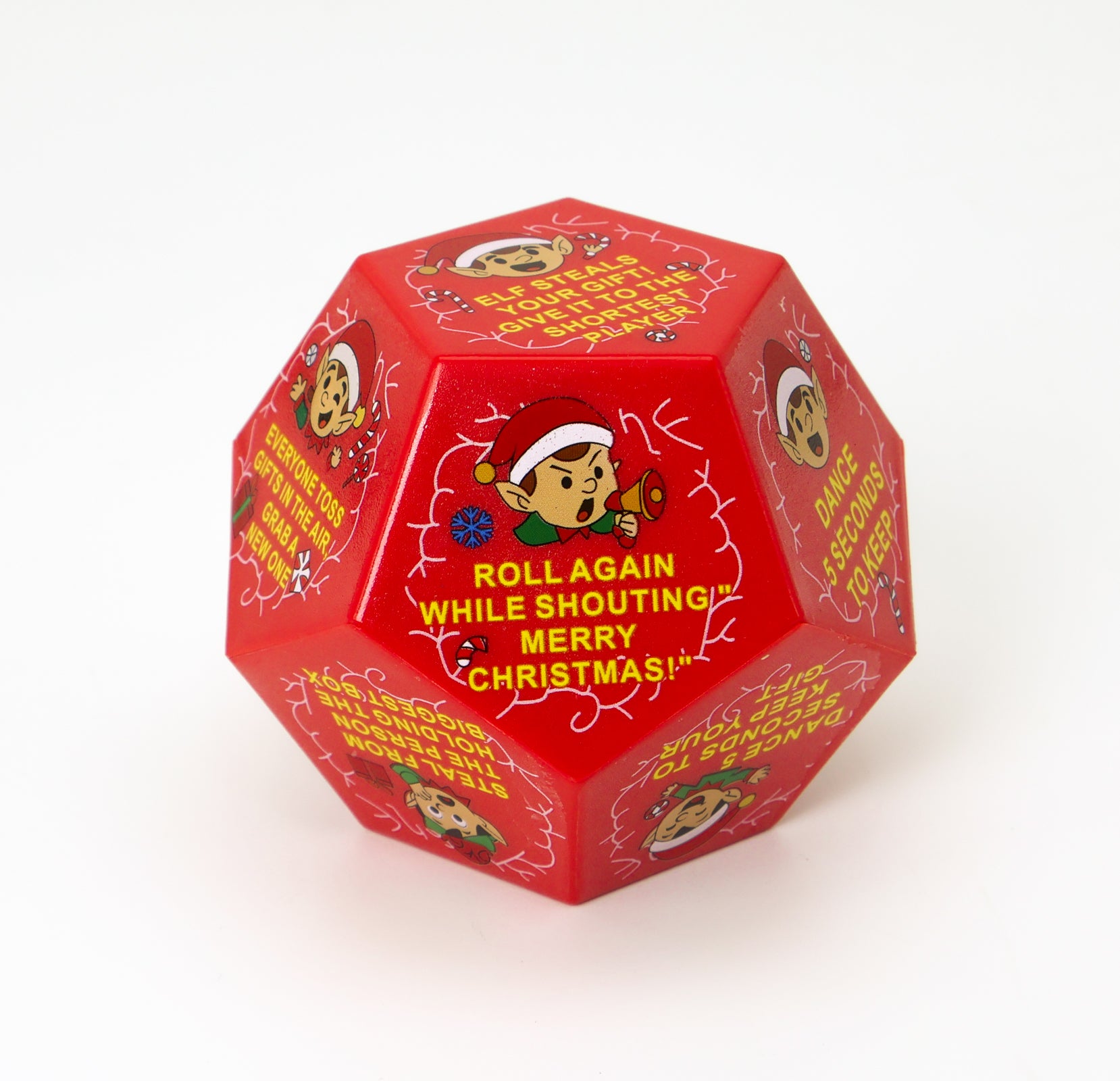 Dice Christmas Elf Theme Exchange Gift Colorful Dice