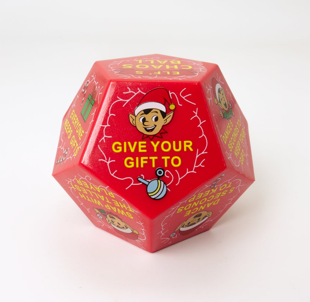 Dice Christmas Elf Theme Exchange Gift Colorful Dice