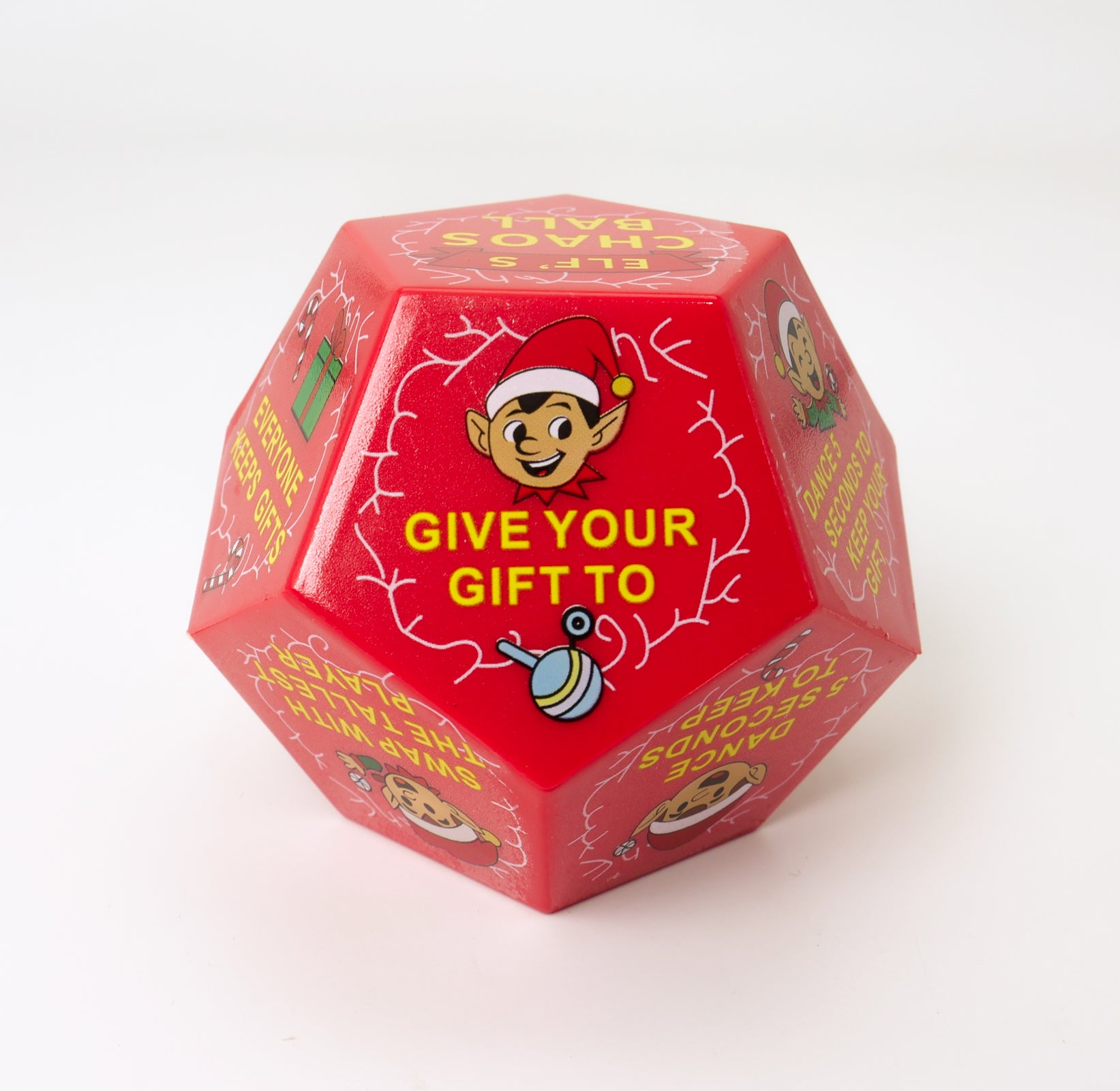 Dice Christmas Elf Theme Exchange Gift Colorful Dice