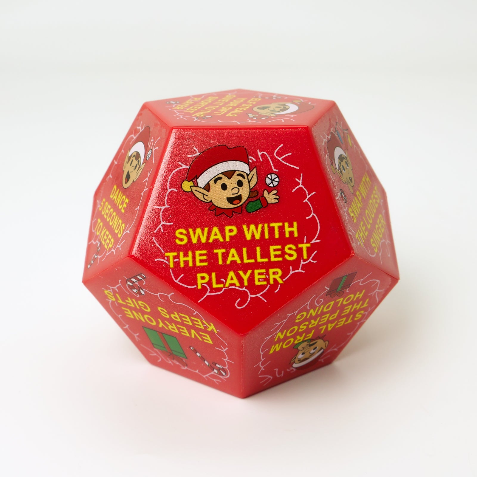 Dice Christmas Elf Theme Exchange Gift Colorful Dice
