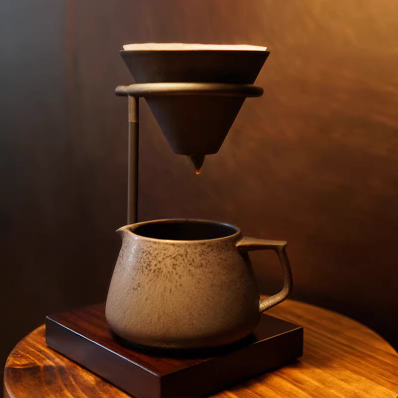 🌟🌟Coffee filter holder, suitable for freshly brewed and ground coffee.