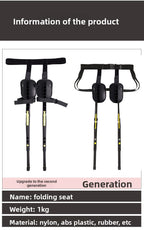 Portable Exoskeleton Wearable Seat for Fishing Outdoor Travel Multifunctional Chair