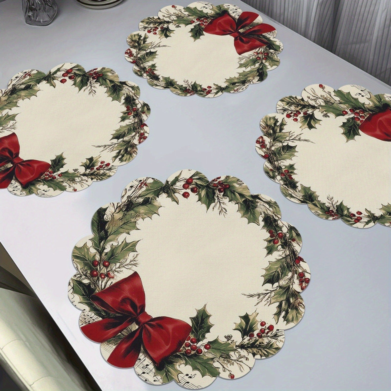 🎅🎄❄️ Decorative Table Mat Household Dining Table Drying Mat Wash-Free Heat Insulation Anti-Scalding Mat Soft Diatomaceous Earth Water Absorption Mat🎁🌈
