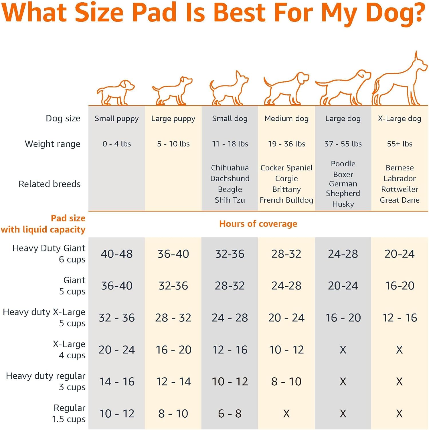 Basics Dog and Puppy Pee Pads, 5-Layer Leak-Proof Super Absorbent, Quick-Dry Surface, Potty Training, Regular (22x22"), 150 Count, Blue & White