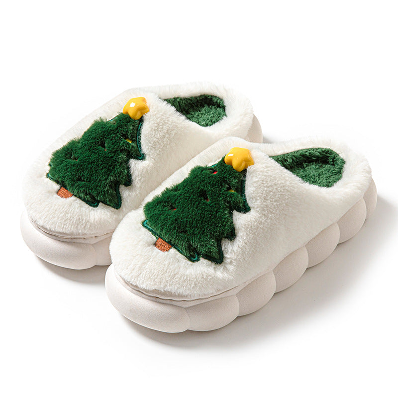🎅🎄❄️New Year's  Exclusive Christmas Tree Women's Home Slippers Unisex Autumn Winter Slippers🎅🎄❄️