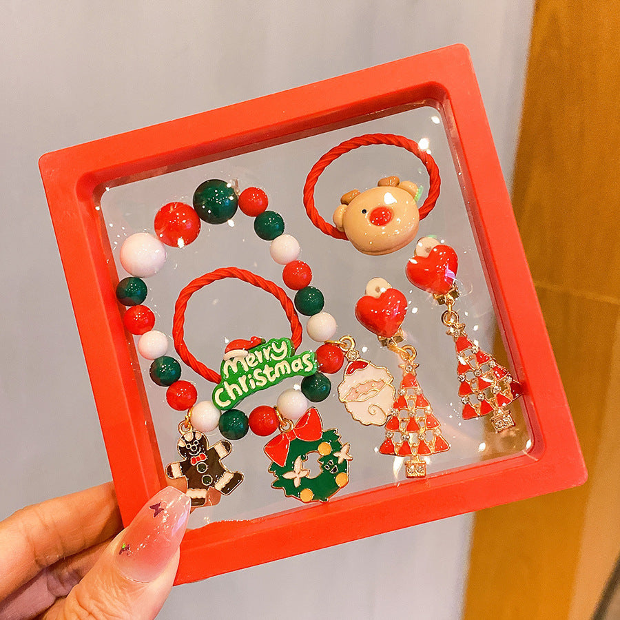Hot Sale Christmas Bracelet Handmade Bracelet Colorful Bracelet Christmas Gift Wholesale Versatile Jewelry Children's Accessories