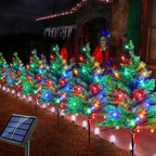 🎅🎄❄️Solar Christmas Pine Tree Light Outdoor Lawn Decoration Landscape Christmas Festival Atmosphere LED Garden lamp❄️🎄🎅