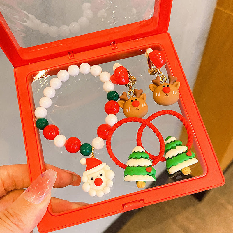 Hot Sale Christmas Bracelet Handmade Bracelet Colorful Bracelet Christmas Gift Wholesale Versatile Jewelry Children's Accessories