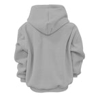 2025 new  Autumn Winter Solid Color Hooded Plush Pet Pocket Loose Pullover Sweatshirt for Women