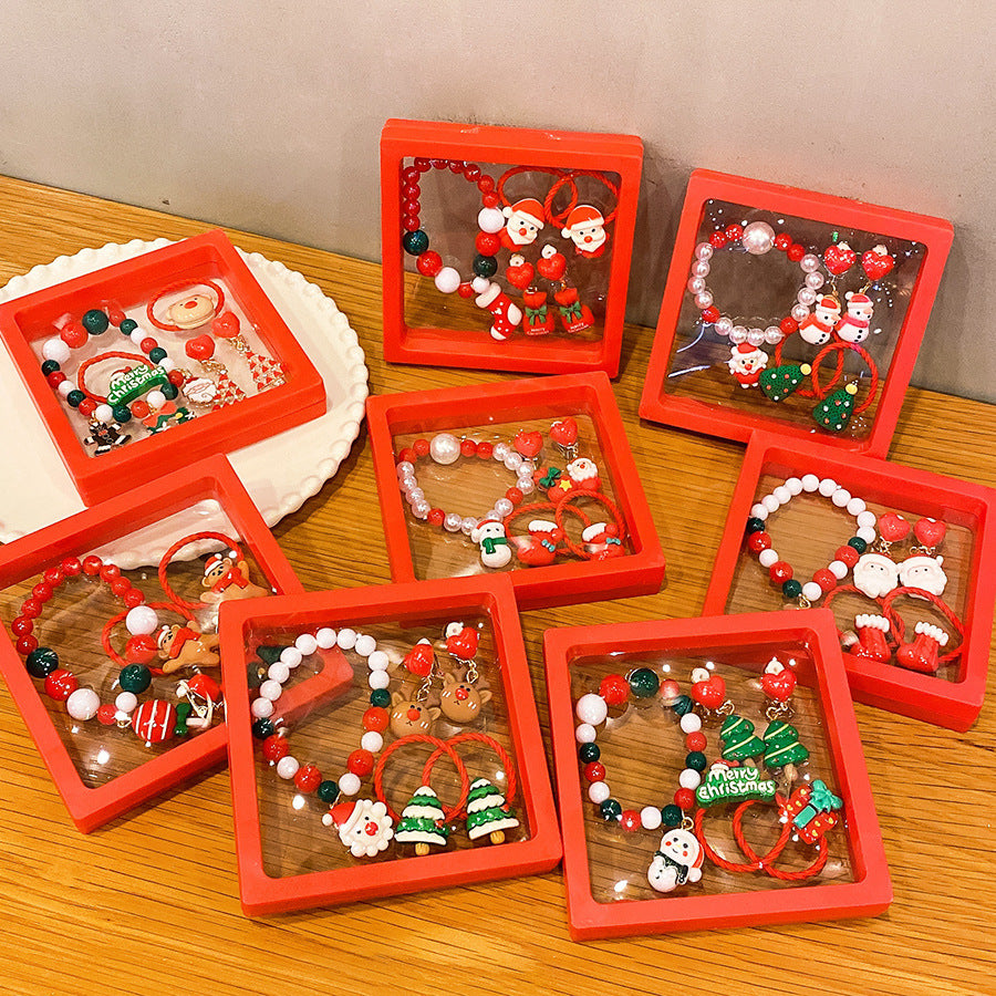 Hot Sale Christmas Bracelet Handmade Bracelet Colorful Bracelet Christmas Gift Wholesale Versatile Jewelry Children's Accessories
