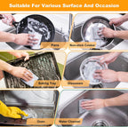 Non Scratch Wire Dishcloth, Multipurpose Wire Dishwashing Rag for Wet and Dry, Multifunctional Dish Rags for Washing Dishes, Reusable Steel Wool Scrubber for Kitchen Cleaning