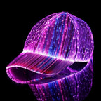🌟  🌟 Hot sale new led Fiber Optic Glowing Hat Bar Disco Glowing Baseball Cap Hip Hop Couple Flashing Hat 🌟  🌟