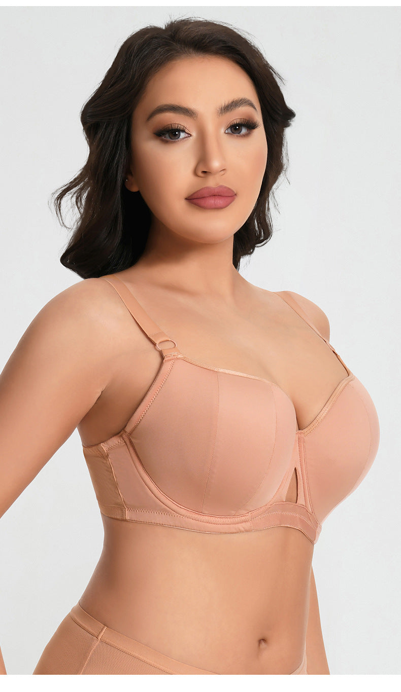 🎁🌈Plus Size Women's Underwear, Large Bust Minimizer, Anti-Sagging, Gathered, Breathable, Large Cup