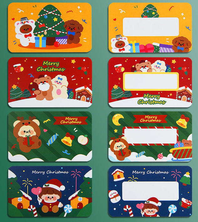 🎅🎄❄️ Christmas Scratch Cards Student Creative Handwritten Cards Friend Gifts Wish Cards Company Events Lucky Draw Scratch Cards🎁