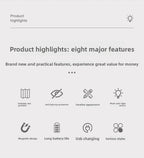 🌟🌟Foldable Book Light Eye Protection Night Light USB Dimmable Walnut Base Portable Table Lamp Lantern Bedside Ambient Light