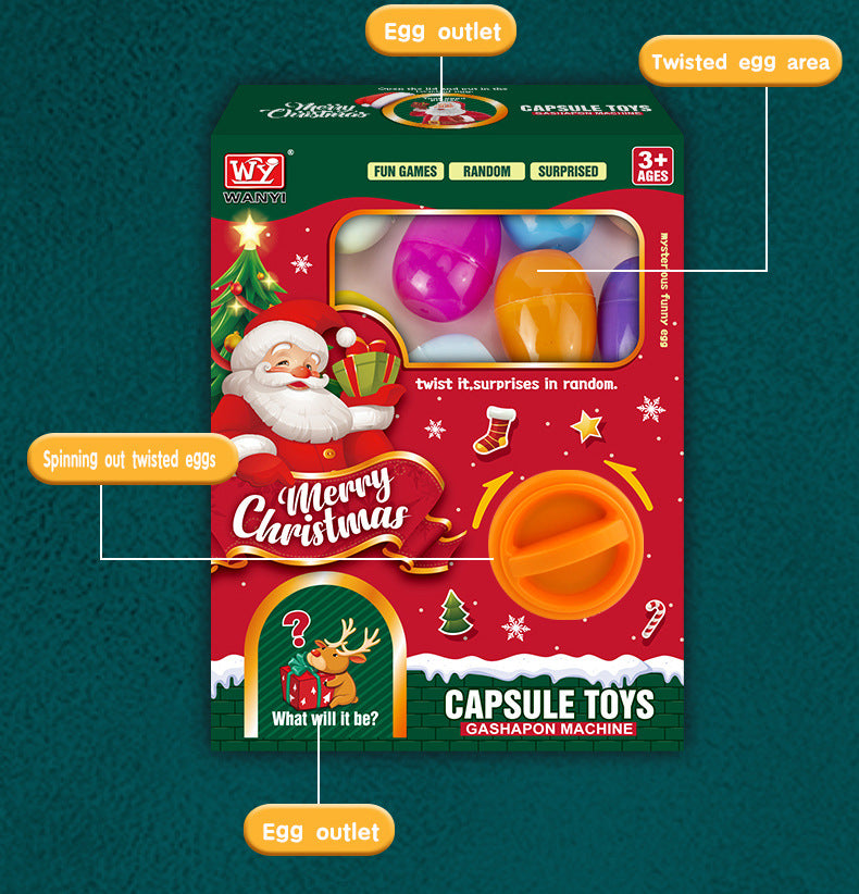 Christmas Gift Gashapon Machine Children's Toys Surprise Mini Blind Box Boys and Girls Cross-Border Wholesale Christmas