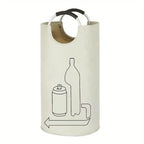 🌟🌟Oxford Cloth Foldable Aluminum Handheld Laundry Basket Bottle Storage Basket Waterproof Laundry Basket Bath