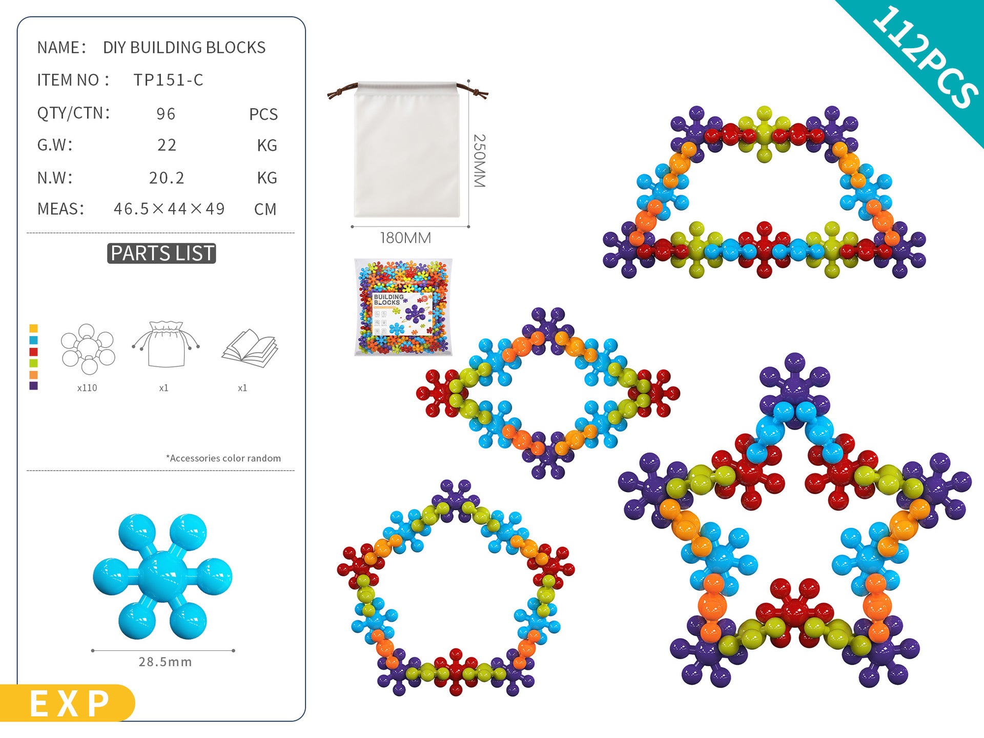 Plum Blossom Building Blocks Kindergarten educational early learning particle toys wholesale3-6Years Old