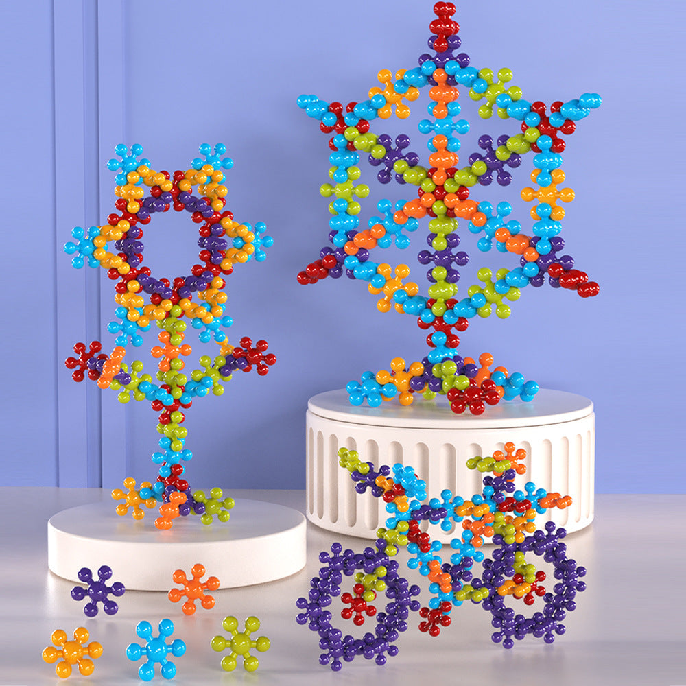 Plum Blossom Building Blocks Kindergarten educational early learning particle toys wholesale3-6Years Old