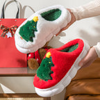 🎅🎄❄️New Year's  Exclusive Christmas Tree Women's Home Slippers Unisex Autumn Winter Slippers🎅🎄❄️