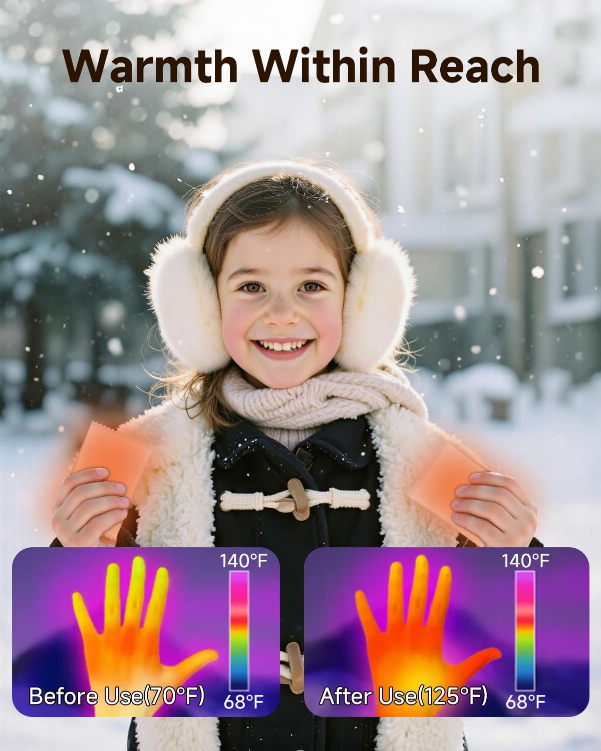 Hand Warmers 18 Count - Air Activated 10 Hours of Long Lasting Safe Natural Odorless Air Activated Warmers - Disposable Quick & Easy Activation, Portable Odor, Free Warmth for Hands 18 Pack