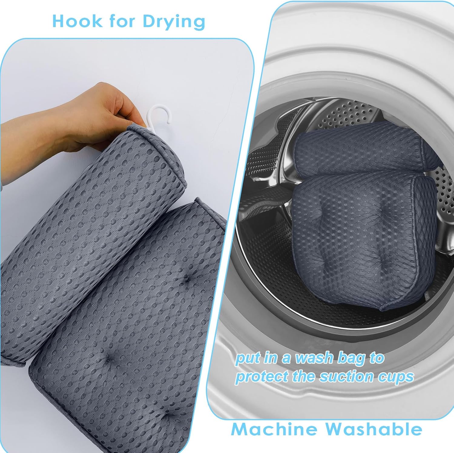 🌟 🌟 Luxury Bath Pillows for Tub，Bath Pillow Bathtub Pillows for Head and Neck