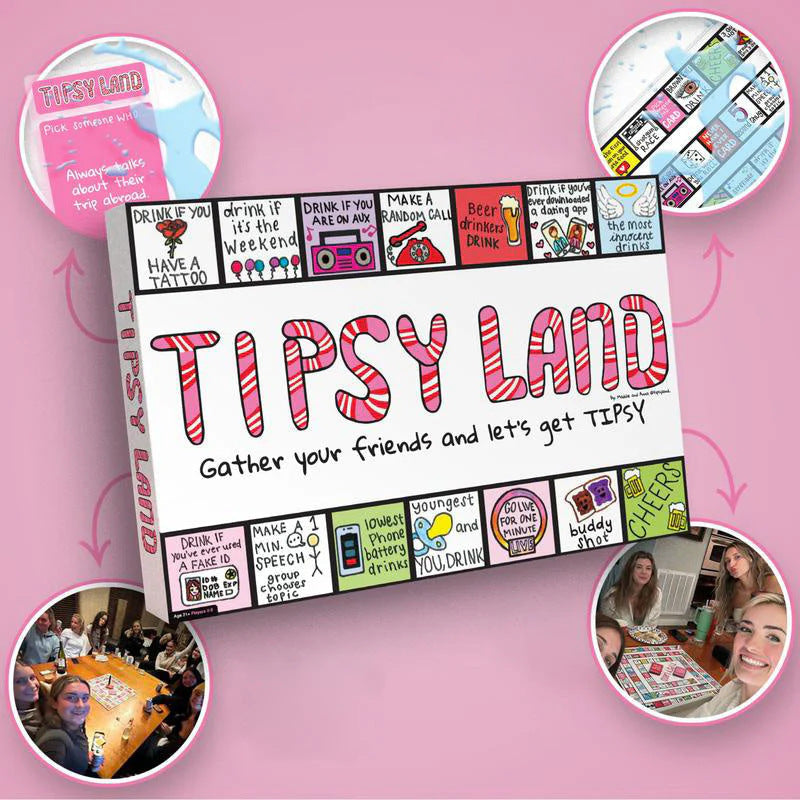 🌈Tipsy Land Party Board Game Party Board Game Fun Drinking Game for Friends🎁