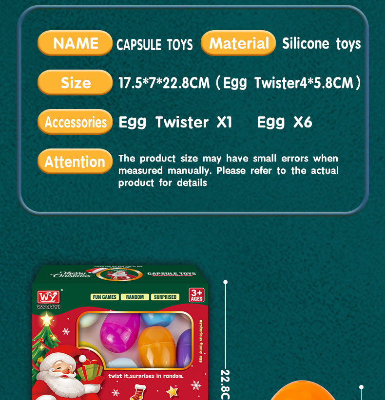 Christmas Gift Gashapon Machine Children's Toys Surprise Mini Blind Box Boys and Girls Cross-Border Wholesale Christmas