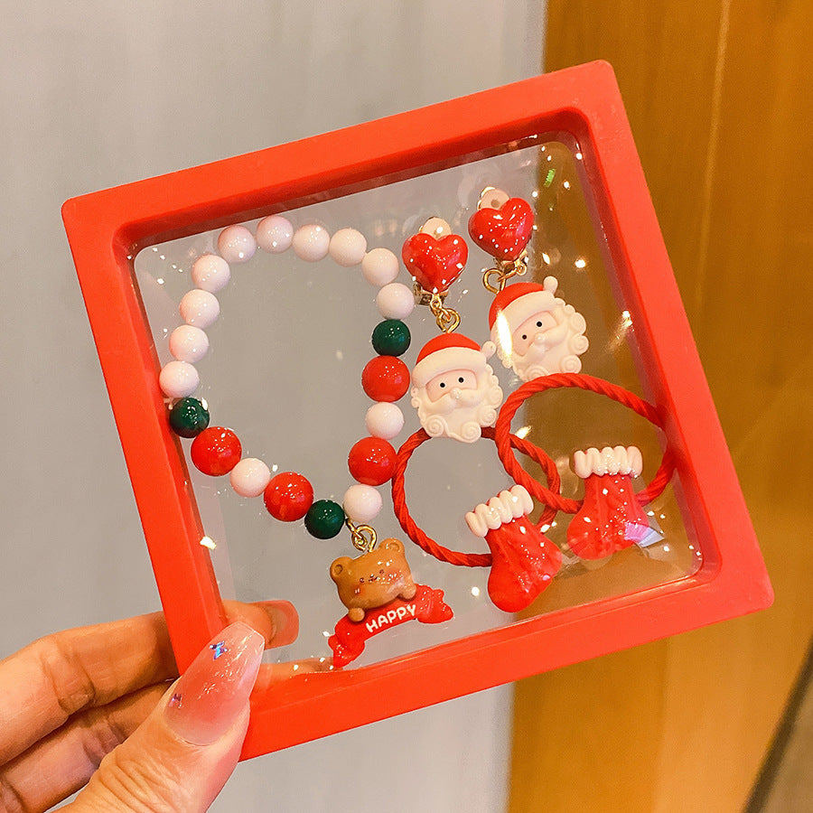 Hot Sale Christmas Bracelet Handmade Bracelet Colorful Bracelet Christmas Gift Wholesale Versatile Jewelry Children's Accessories