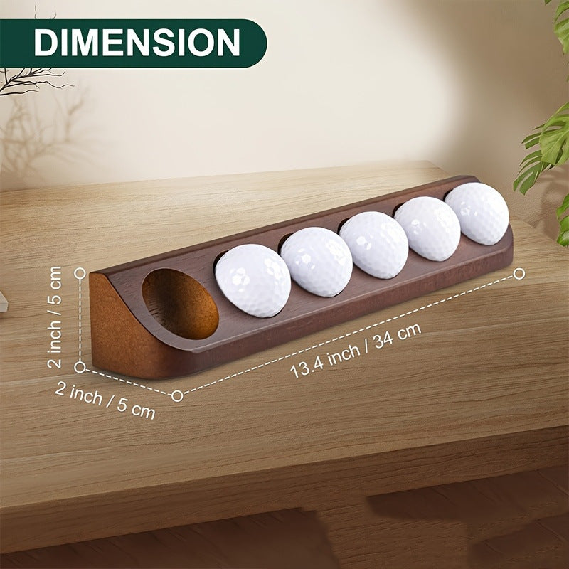 Hot-Selling Golf Ball Storage Rack Home Living Room Desktop Decoration Ornament Wooden Golf Ball Display Rack