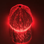 🌟  🌟 Hot sale new led Fiber Optic Glowing Hat Bar Disco Glowing Baseball Cap Hip Hop Couple Flashing Hat 🌟  🌟