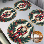 🎅🎄❄️ Decorative Table Mat Household Dining Table Drying Mat Wash-Free Heat Insulation Anti-Scalding Mat Soft Diatomaceous Earth Water Absorption Mat🎁🌈