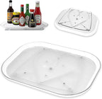 Creative New Product Turntable Organiz Refrigerator Storage Organization360Transparent Storage Tray Rack with Rotating Plate