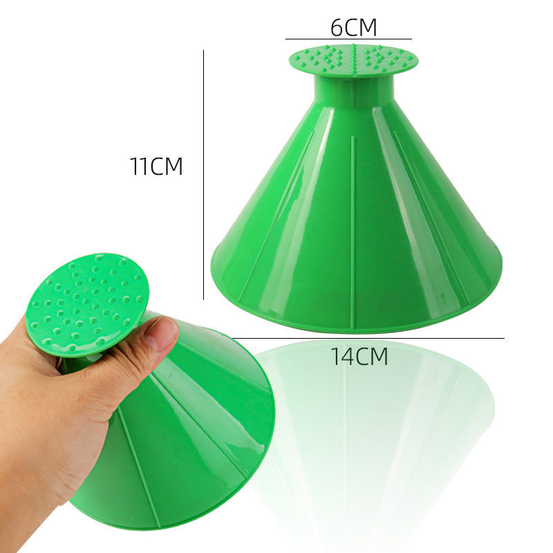 Car Snow Shovel Winter Funnel Snow Shovel ABS Multifunctional Car Windshield Defrosting and Deicing Snow Scraper